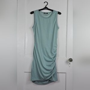 BTFBM Pale Blue Ruched Bodycon Tank Dress Medium